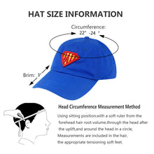 Load image into Gallery viewer, Game Hats Father&#39;s Day Super Dad Hat 100% Cotton Cap 3D Embroidery Blue
